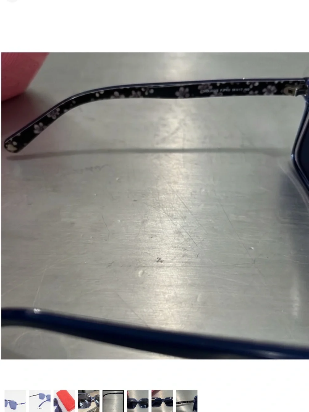 Love Moschino Translucent blue/Lavender Square Sunglasses - Picture 5 of 8